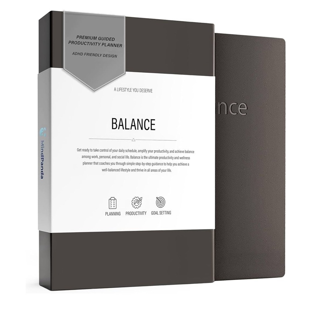 MindPanda 3 Month Undated Productivity Daily Planner Guided 90-Day System